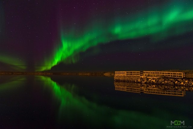 3Martin Male Aurora photos from the dock on Long Lake