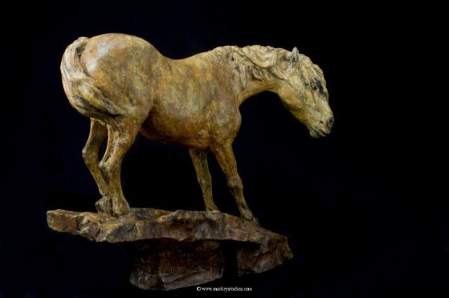 16Maureen S. Riley horse sculpture